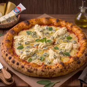 Pizza Quatro Queijos Cremosa