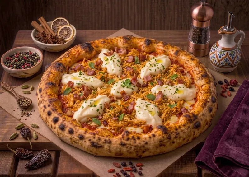 Pizza Frango com Bacon e Catupiry