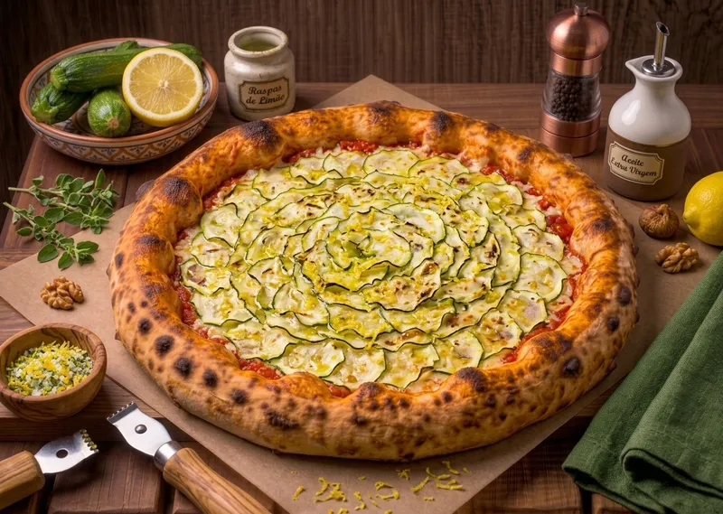 Pizza Abobrinha com Limão Siciliano